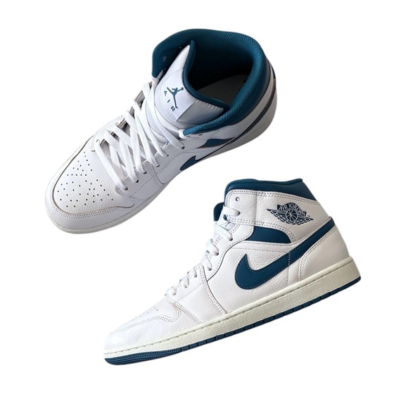 NEW Air Jordan AJ1 Mid SE Men’s Basketball Sneakers size 10.5 Blue - Picture 1 of 16